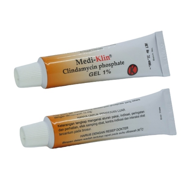 MEDIKLIN 1% GEL 15GR/CLINDAMYCIN/SALEP JERAWAT/INFLAMASI JERAWAT