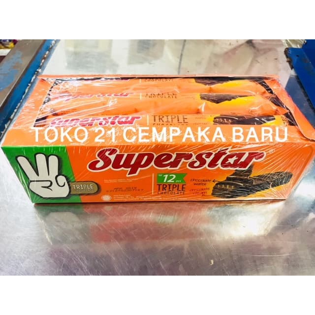 

Superstar yang Biasa 1 BOX isi 12 PCS | Wafer Superstar Cokelat Coklat Murah Promo