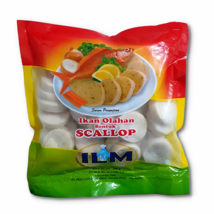 

IKAN OLAHAN SCALLOP ILM PREMIUM 500g ILM Ikan Scallop 500gr ISI 33