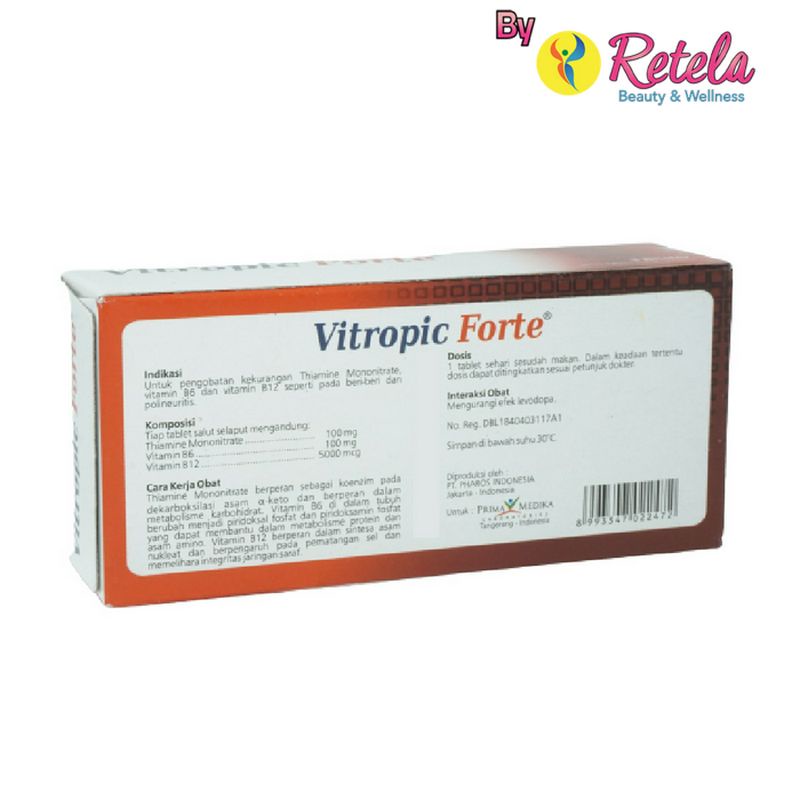 Vitropic Forte 1 Strip 10 Tablet