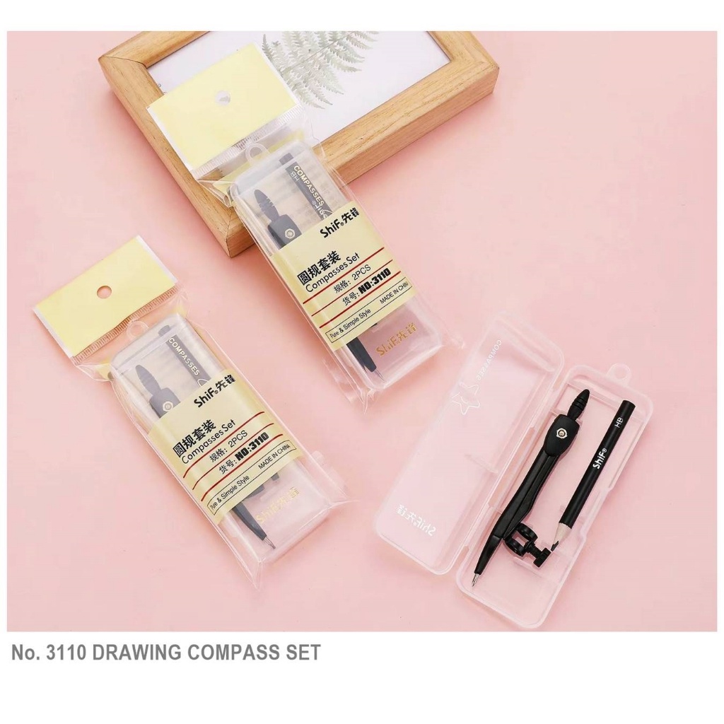 

Apazada - Jangka Set Satuan [1 Pcs Jangka] / Math Set / Drawing Compass Set No.3110