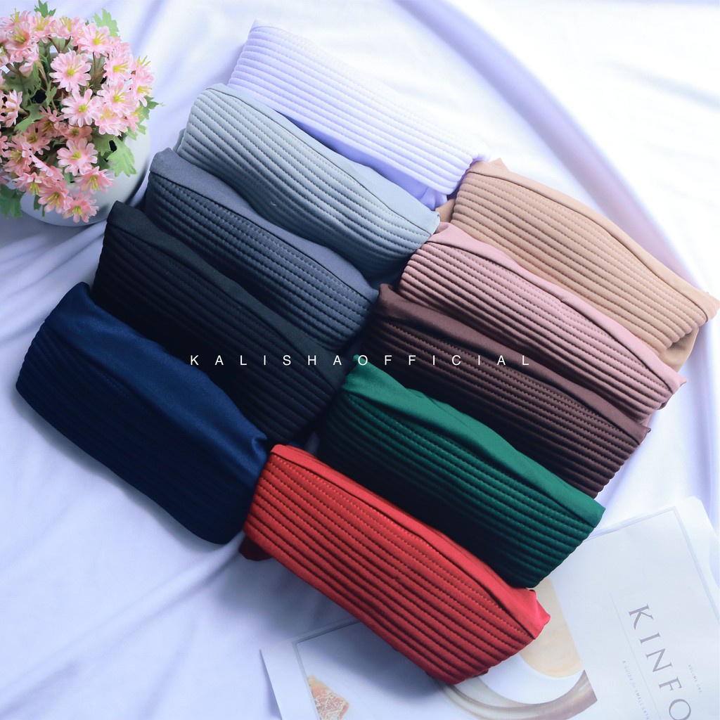 WAJIB PUNYA Kalisha - Adiba Hijab Sport Pendek Bergo Hamidah Kerudung Sporty Jersey Premium Hijab
