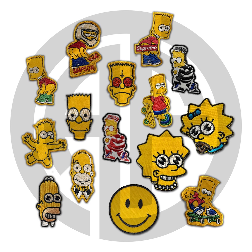 PATCH BORDIR JAHIT/PATCH EMBLEM/AKSESORIS JAKET/LOGO KARTUN