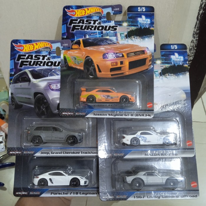 TERBARU Hot Wheels Premium Fast and Furious set