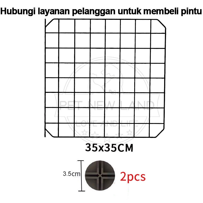Kucing Kandang Hewan Pagar Besi DIY 20 Pack Kandang Kucing Pagar Anjing Pagar Anjing Kucing