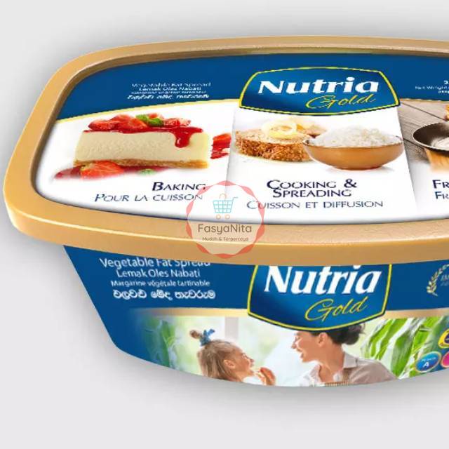 

BELLE / NUTRIA GOLD Vegetable Fat Spread Butter 250gr - Lemak Oles Nabati Margarine