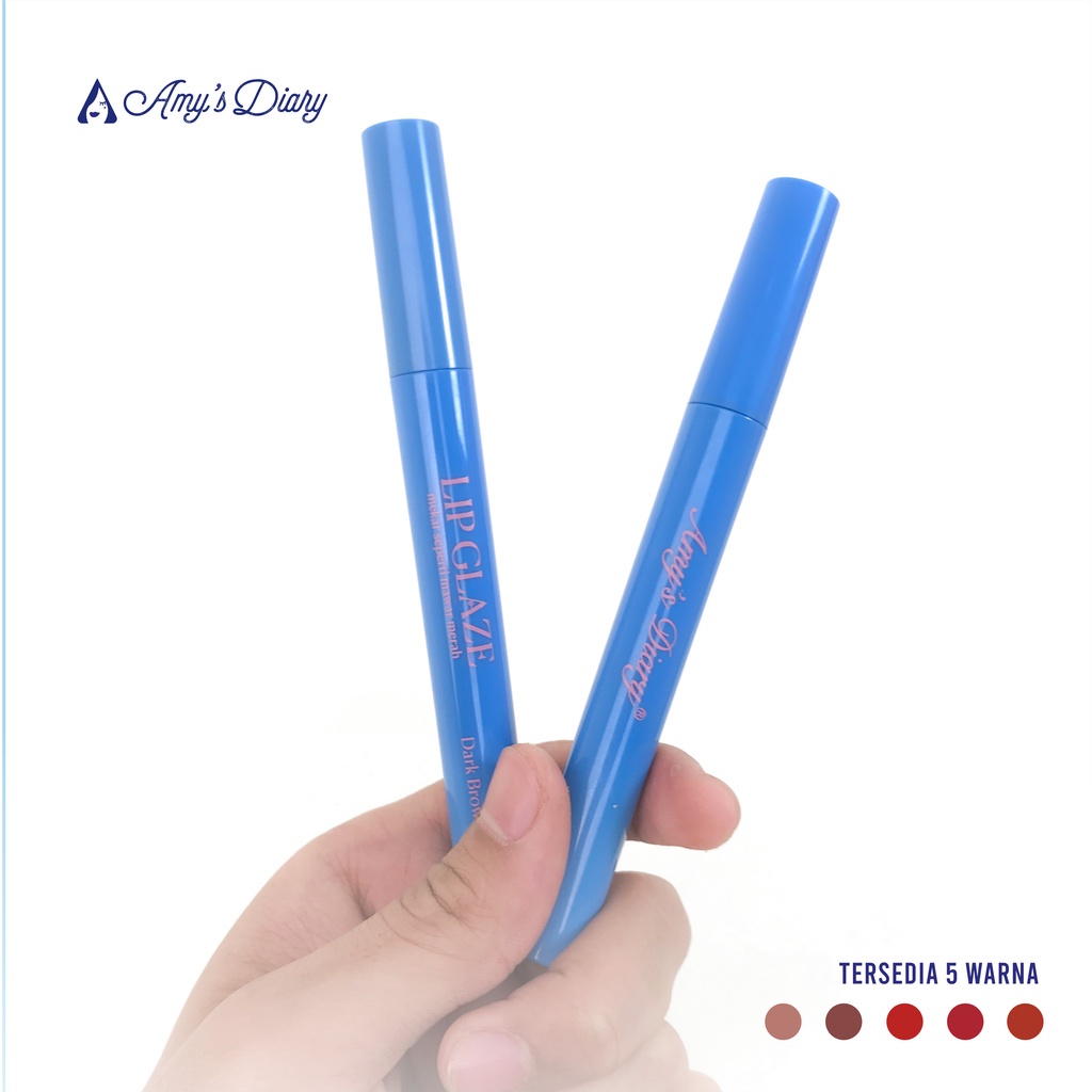 NUZ [BPOM] AMY'S DIARY Lipcream Lip Glaze Velvet Smooth Matte Waterproof 5 Warna-6