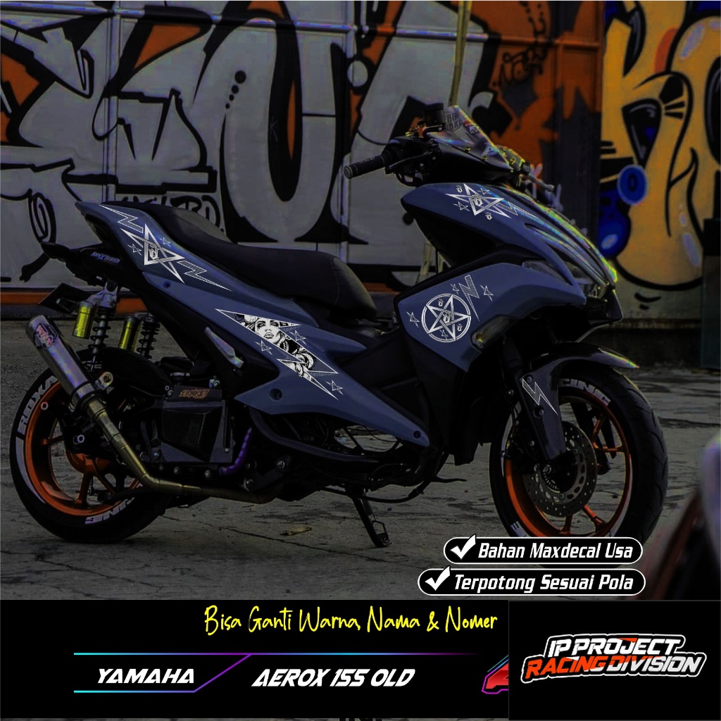 STIKER MEDUSA AEROX-STRIPING AEROX MOTIF MEDUSA TRANSPARAN UV