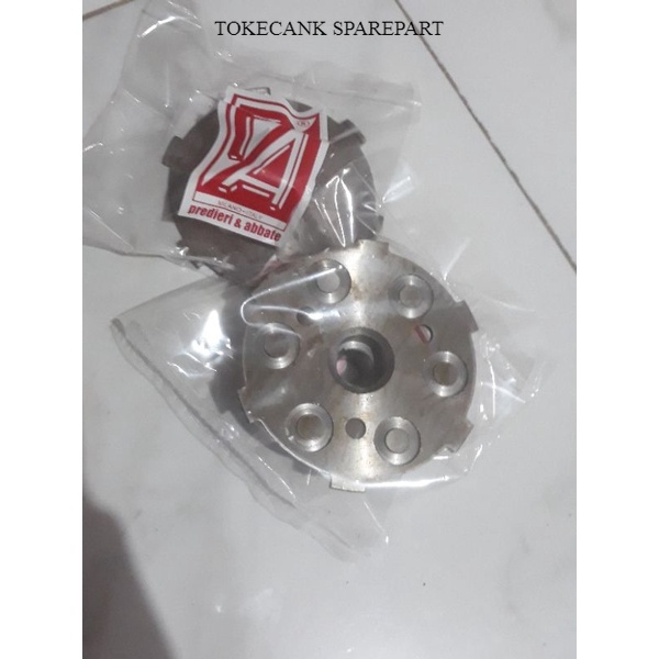 backplate dudukan gigi kopling vespa super sprint bajaj