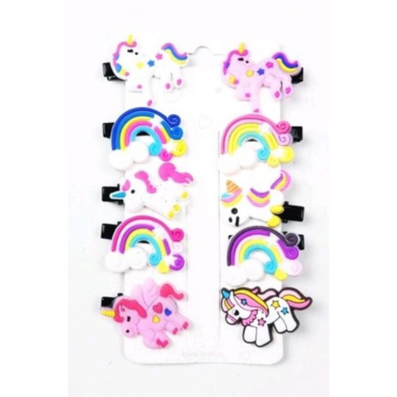 Set Jepit Rambut Anak 10 in 1 / Jepit Rambut Korea