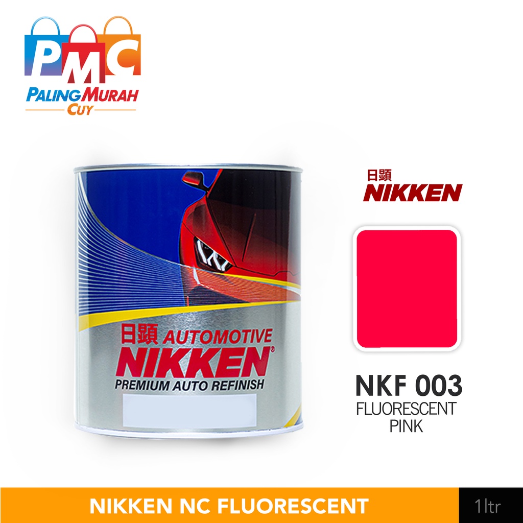 NIKKEN PU FLUORESCENT Colour PINK 003 / Cat Duco Mobil Motor PU