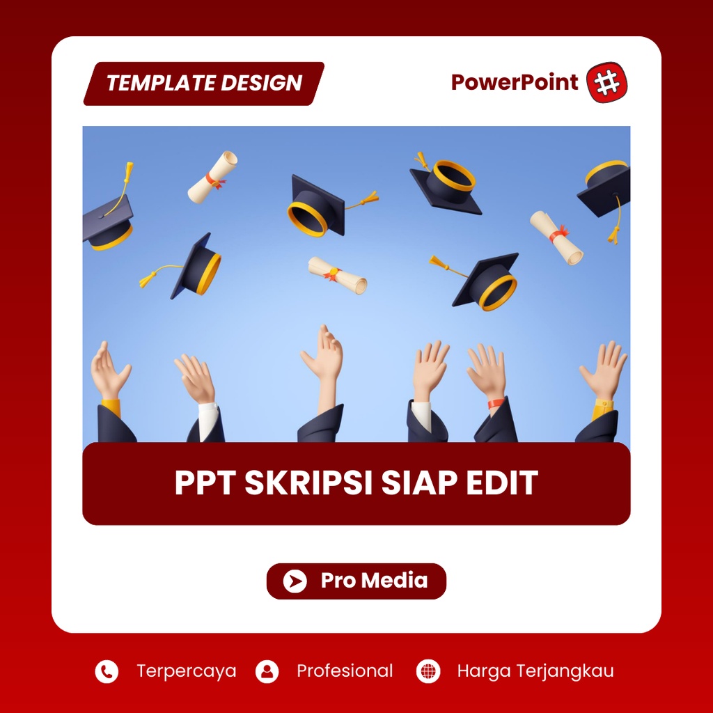 Template Presentasi PPT Sidang Skripsi Sempro Animasi Aesthetic PowerPoint Tugas Kuliah Siap Edit