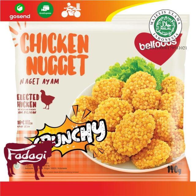 

BELFOODS CHICKEN NUGGET CRUNCHY 140 GRAM