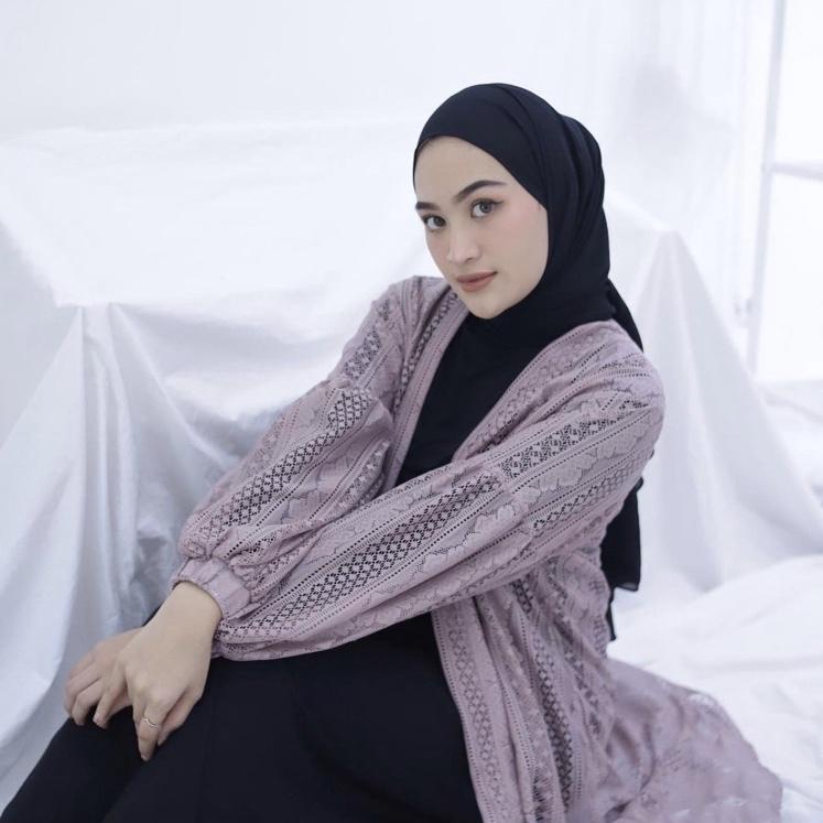 Savalia | ORI LACE OUTER /JASMINE OUTER/ CARDIGAN wanita lengan panjang brukat balon import