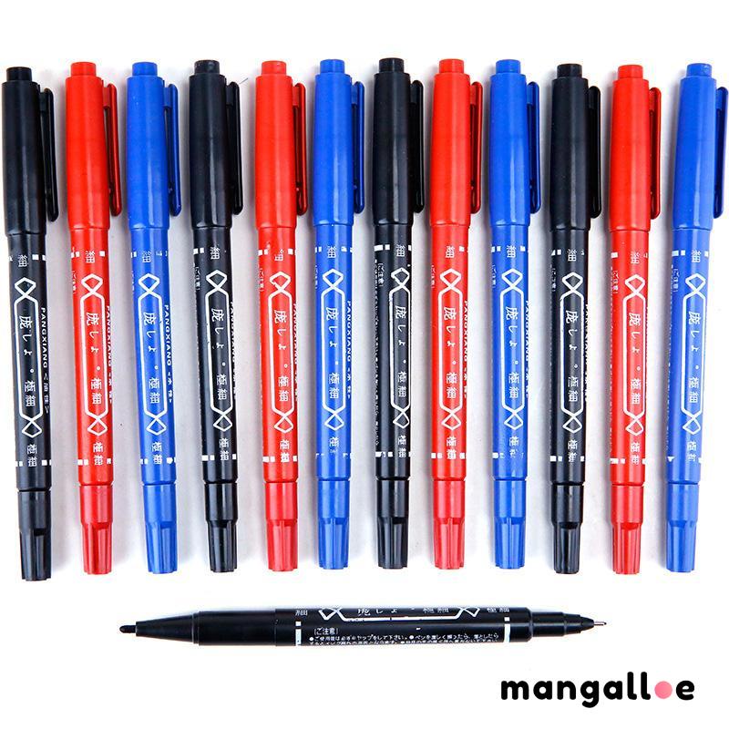 

Garis Besar Anak-anak Pena Kecil Berkepala Dua Berbasis Air Minyak Spidol Alat Tulis Lukisan Netral -MG