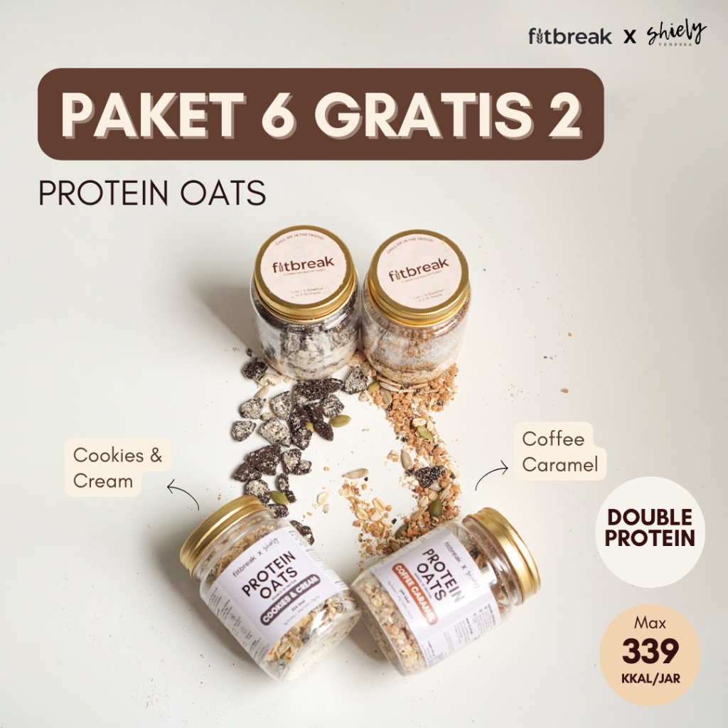 

Fitbreak Healthy Gift Protein Oats Paket 6 Gratis 2 ~ TC777