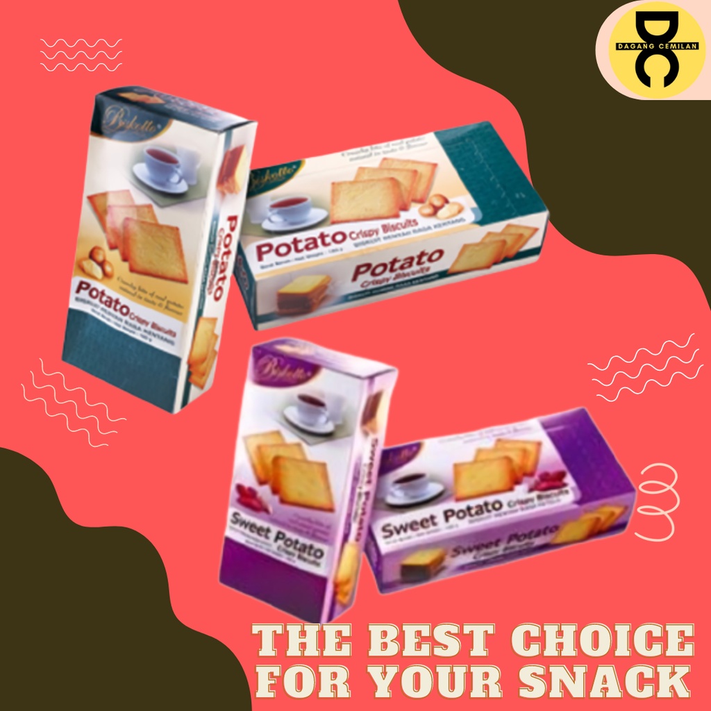 

DC - BISKITOP BISKOTO POTATO BOX 160g Biskuit Kue Kering Anak Dewasa Enak Renyah Biscuit Kentang Gurih