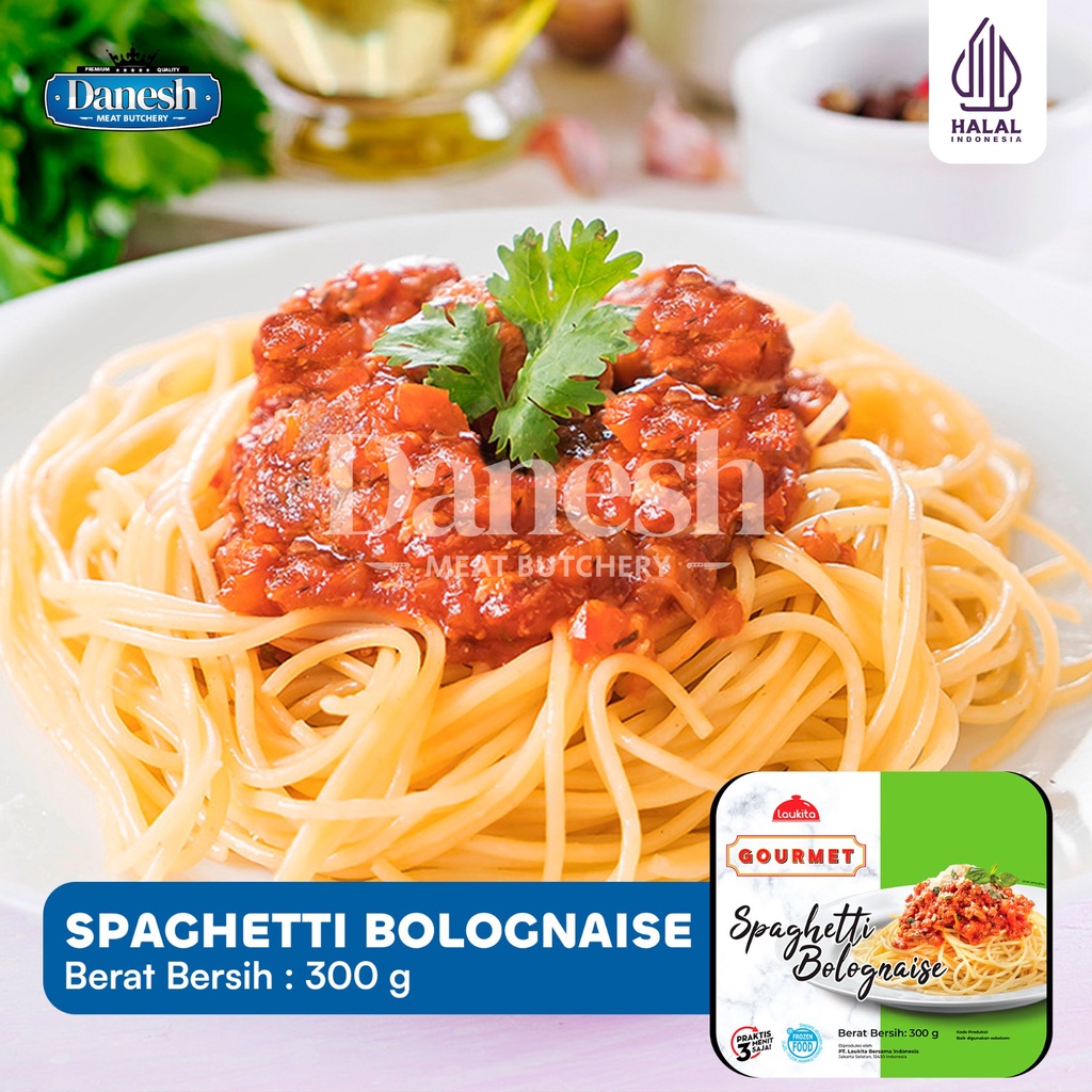 

Laukita Spaghetti Bolognaise Pasta Frozen Food 300gr