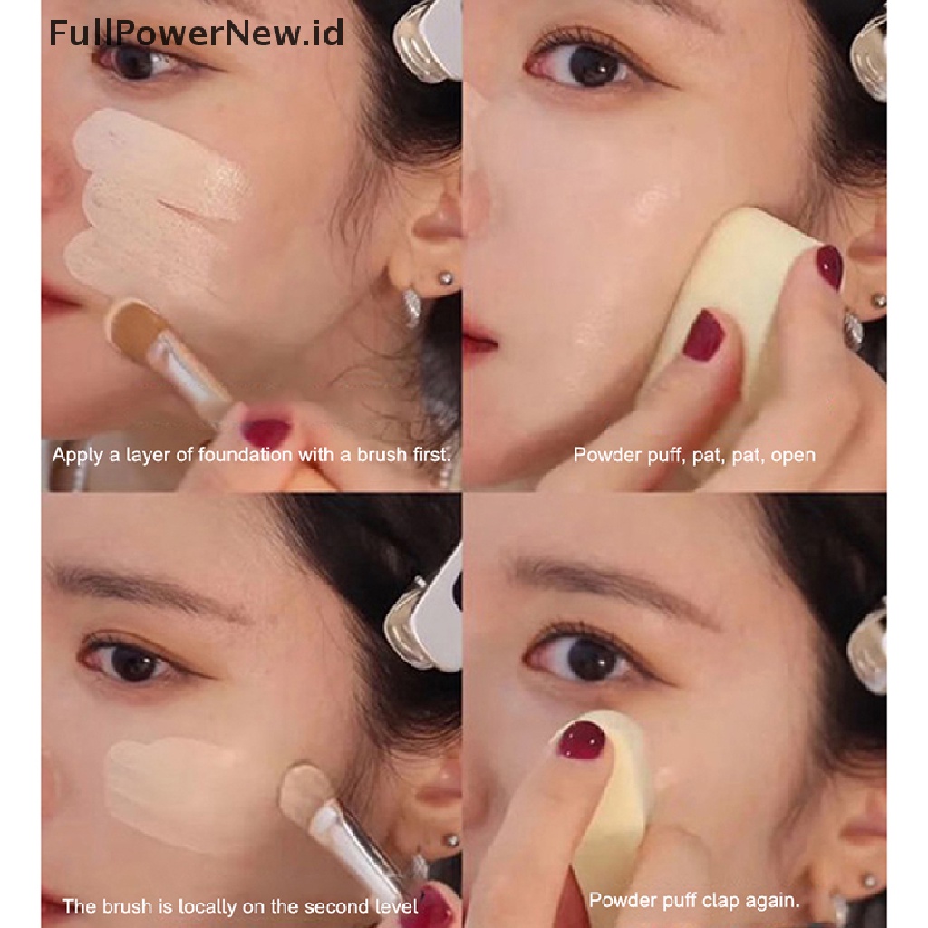 Power1 /3 /4Pcs Makeup Powder Puff Basah Dan Kering Alat Kosmetik Penggunaan Ganda Untuk Anak Perempuan ID