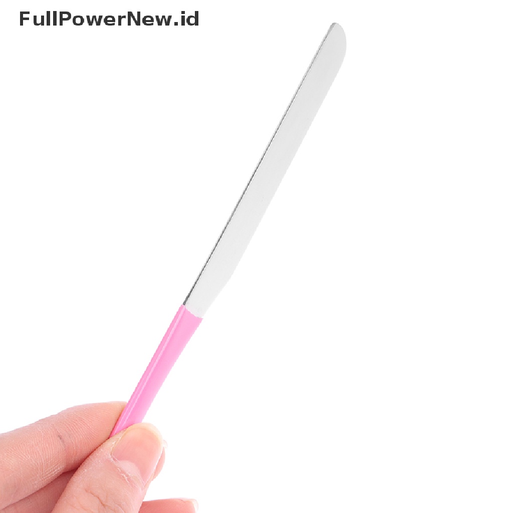 Power Stainless Steel Makeup Toning Spatula Mixing Stick Foundation Alat Pencampur Krim ID