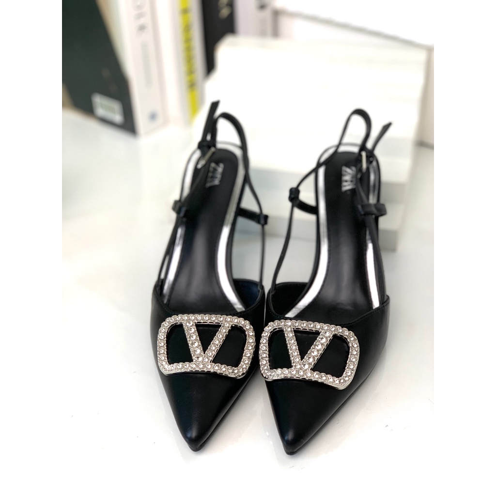 SEPATU WANITA HIGH HEELS ZS509 SLING BACK SHOES PREMIUM IMPORT