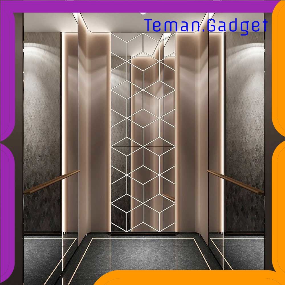 TG -  ART SOLEDI Sticker Dekorasi Dinding 3D Cubic Mirror Acrylic 15 PCS Size S - SL15