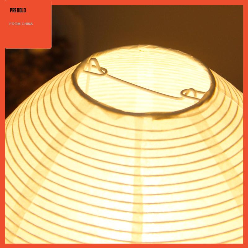 [Predolo] Lampu Meja Lampion Kertas Samping Tempat Tidur Modern Simple Untuk Asrama Kamar Tidur Ruang Tamu