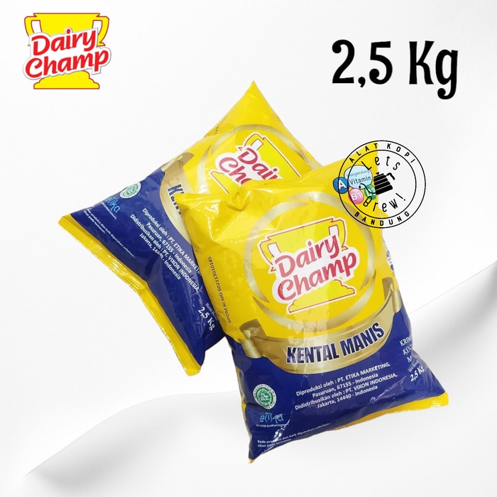 

SKM Dairy Champ 2500ml / susu kental manis 2.5kg