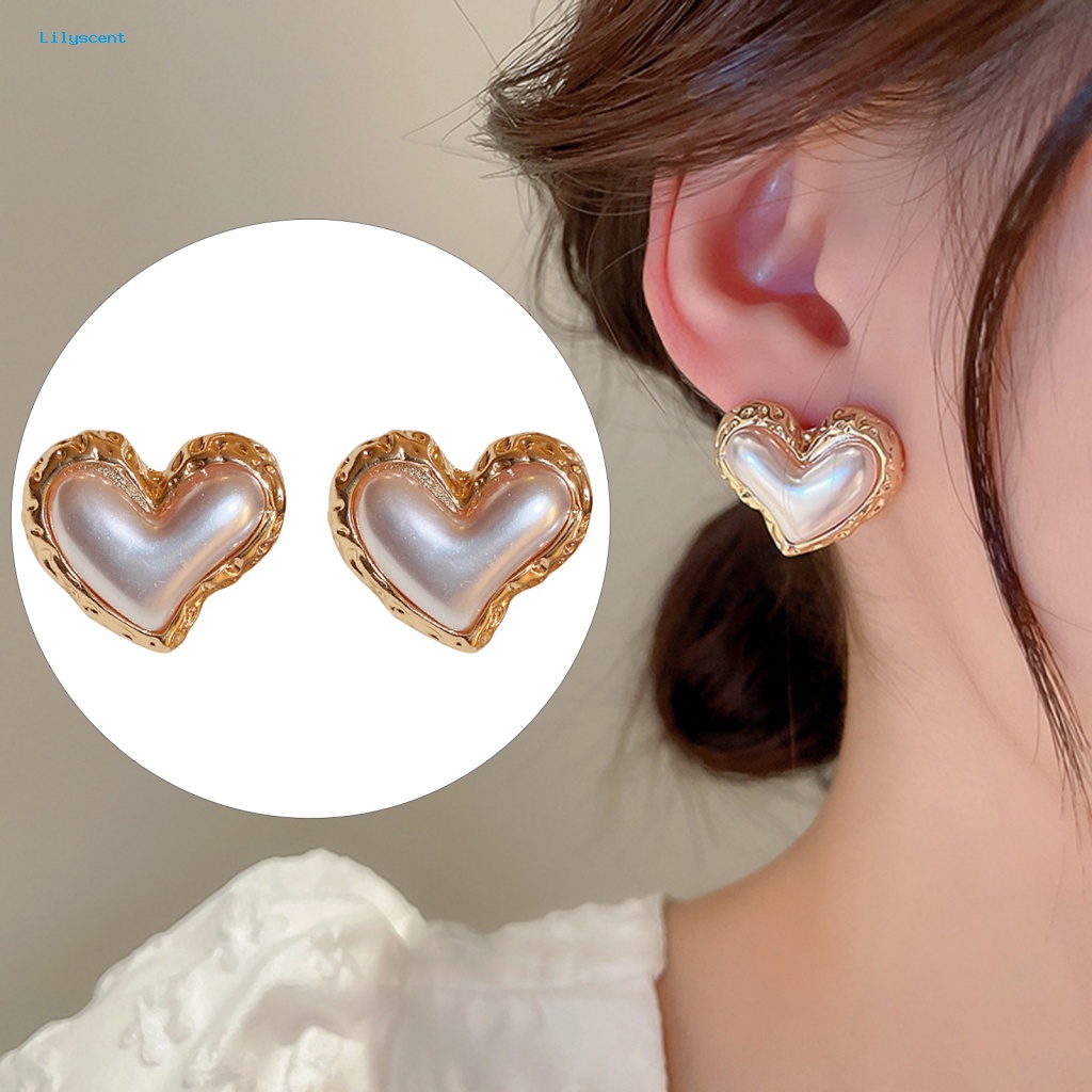 Lilyscent Elegant Lady Ear Studs Daily Wear Giwang Telinga Wanita Minimalis Semua Pertandingan