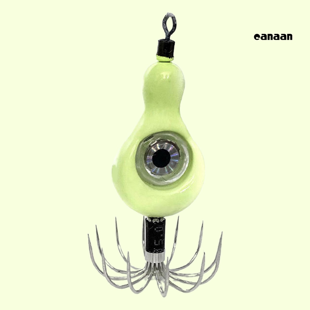 Cnn-pengait Mancing Lampu Kedip Tidak Mudah Tekuk Ringan Luminous Spinner Lure Squid Hook Untuk Angling