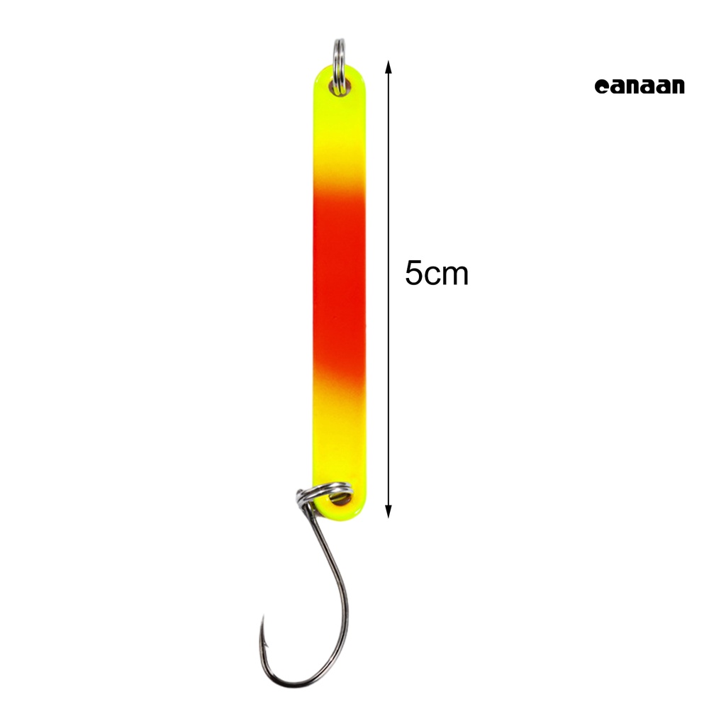 Cnn-5cm/2.5g Sequin Lure Umpan Dua Sisi Warna-Warni Metalik Sequin Tajam Kait Universal Cegah Lolos Tembaga Air Tawar Trout Bass Kecil Keras Memancing Umpan Umpan Perlengkapan Memancing