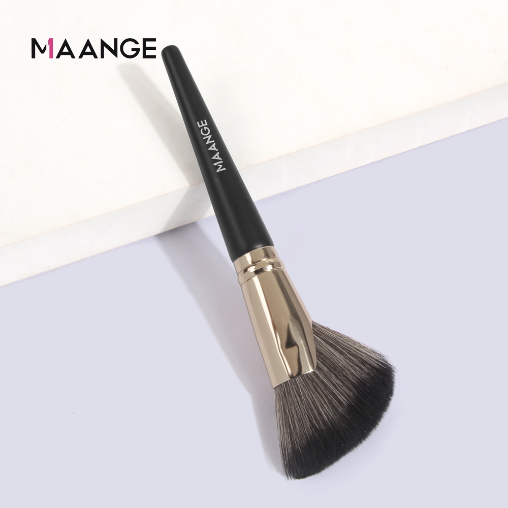 MAANGE 1PCS Brush Make Up Premium Kuas Kontur Sabit / Kuas Alis / Eyeliner Brush / Kuas Bibir Bulat / Kuas Bedak Perona Pipi Foundation Bulu Lembut Dan Halus