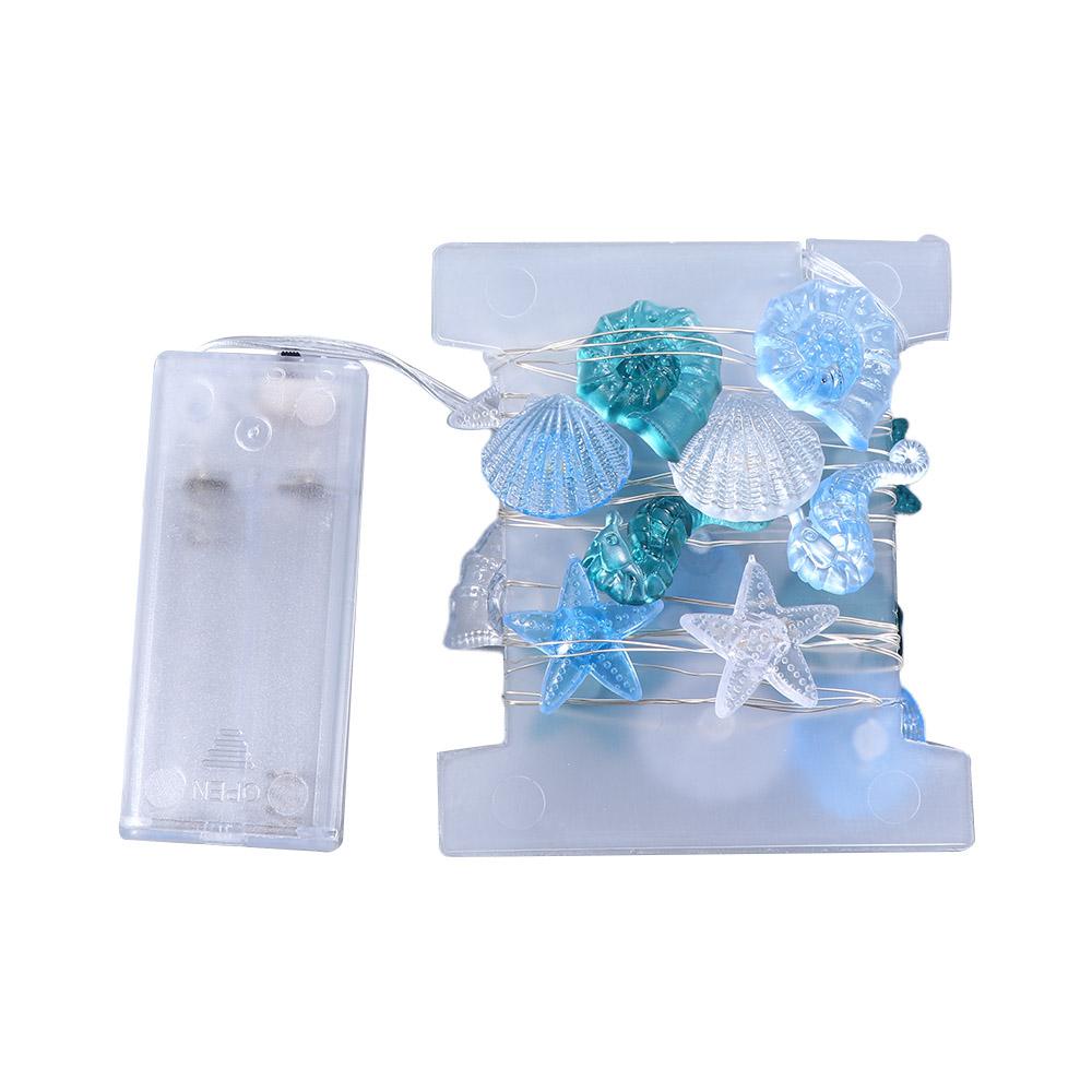 [Elegan] String Lampu Liburan Dekorasi Rumah Ruang Tamu Dekorasi Pesta Tema Laut Kerang Ulang Tahun Untuk Kamar Tidur Mixed Light String Lamp