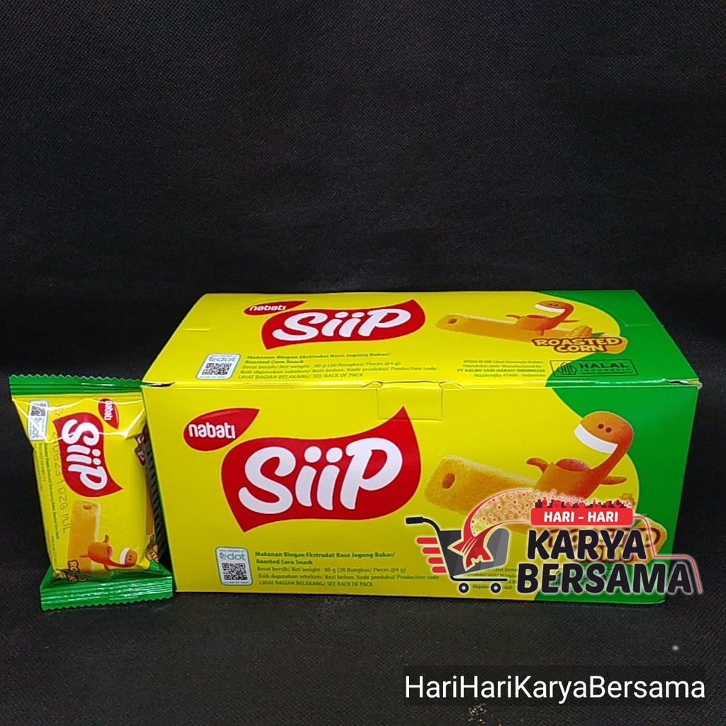 

NABATI SIIP ROASTED CORN FLAVOUR BOX 20'S X 4GR