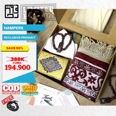 

Hampers Spesial | Sajadah Sarung | Kado Ultah Souvenir Gift Box