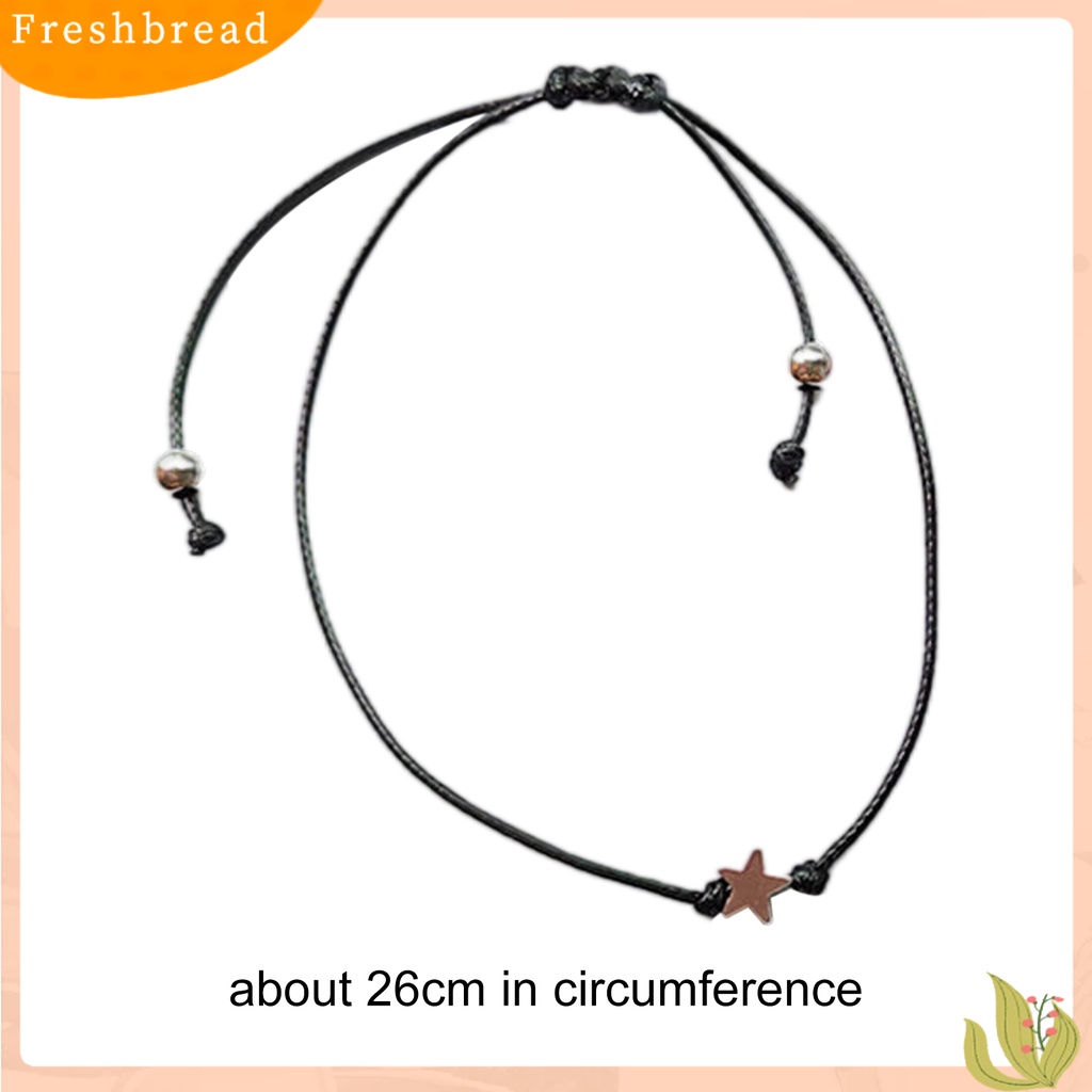 &lt; Freshbread &gt; 2Pcs Gelang Charm Gelang Pasangan Bahan Alloy Anti Pecah Mata Dengan Liontin Bintang Untuk Wanita