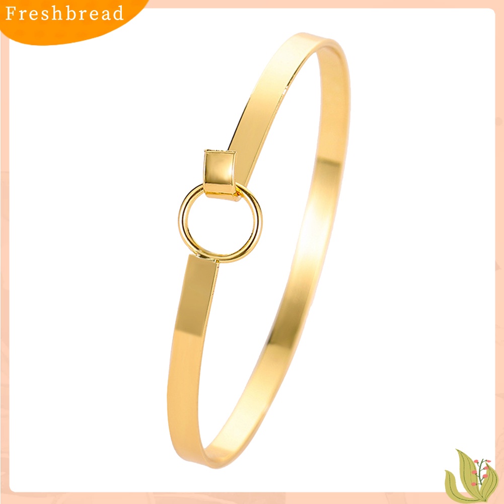 &lt; Freshbread &gt; Fashion Sederhana Wanita Berongga Lingkaran Terbuka Gelang Bangle Perhiasan Pergelangan Tangan Dekorasi Hadiah