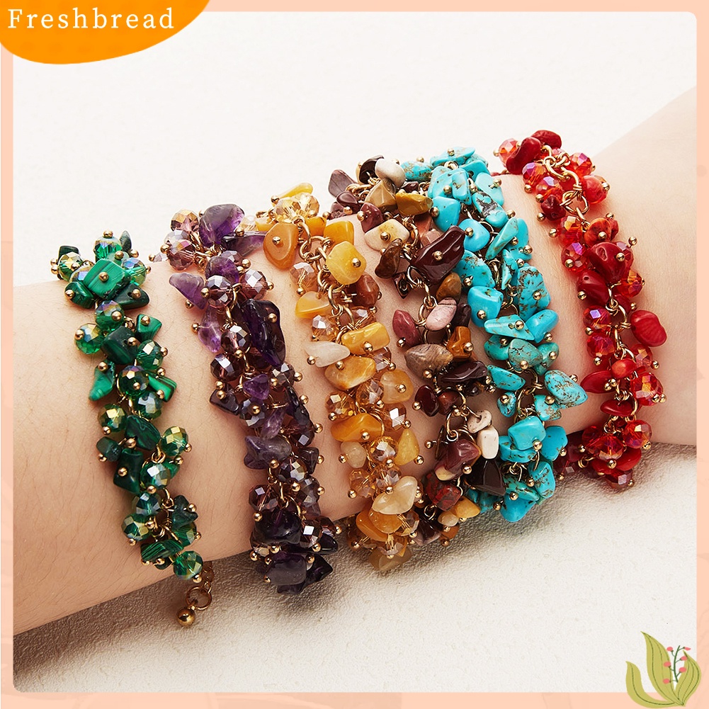 &lt; Freshbread &gt; Fashion Batu Wanita Gadis Gelang Bangle Wrist Band Perhiasan Pesta Hadiah Liburan