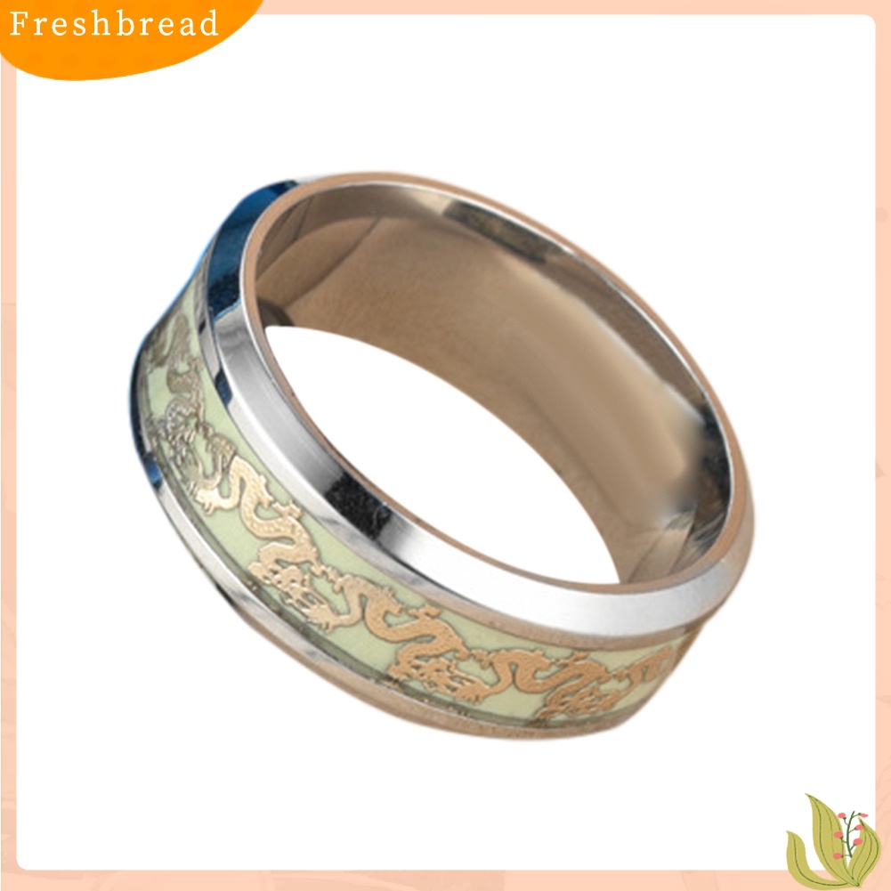 &lt; Freshbread &gt; Fashion Fluorescent Shiny Rings Hadiah Perhiasan Jari Pesta Naga Ganda