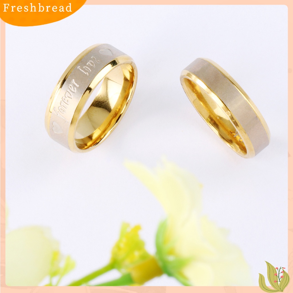 &lt; Freshbread &gt; Heart Ring Hias Nyaman Tidak Bau Pasangan Serasi Janji Cincin Untuk Hadiah Ulang Tahun