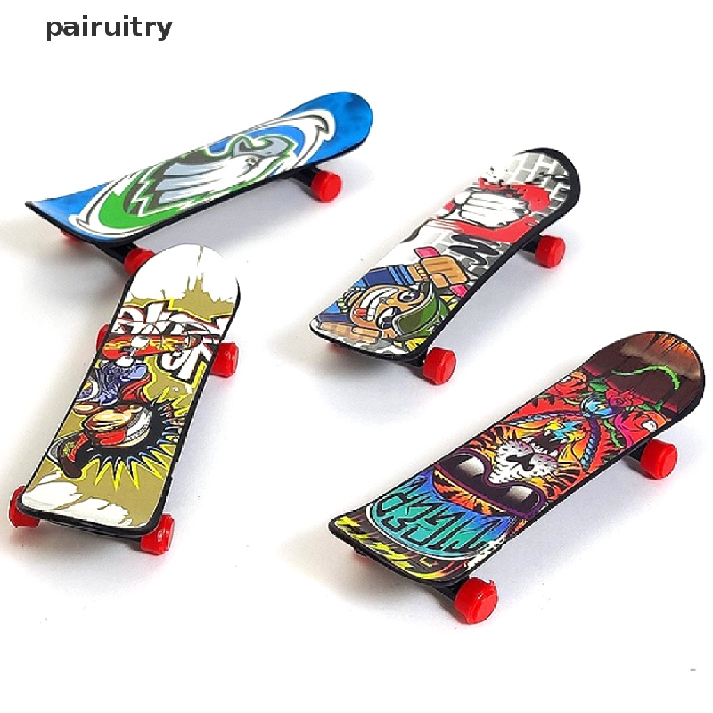 Prt 1x Mini Finger Skateboard Jari Plastik Skate Scooter Cowok Mini Skateboard Mainan PRT