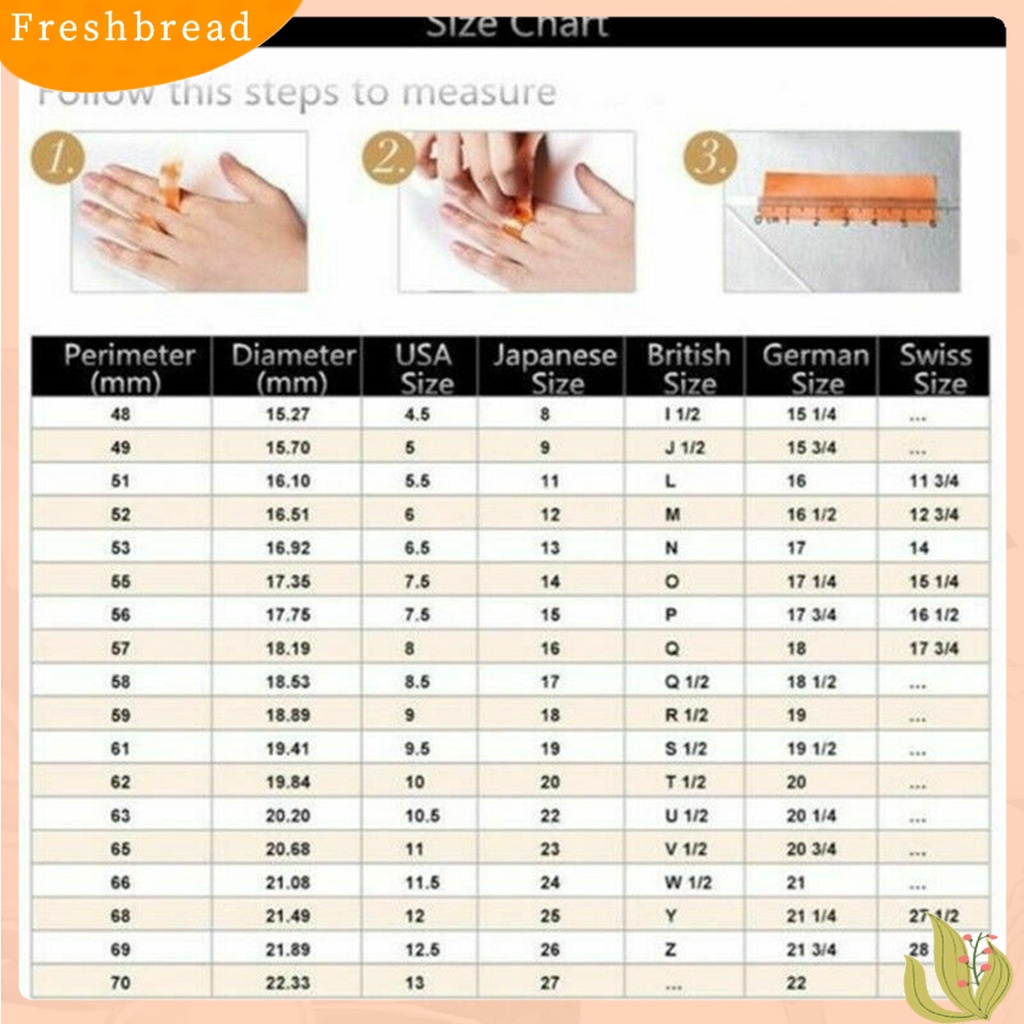 < Freshbread > Wanita Hati Desain Berongga Berlian Imitasi Bertatahkan Lebar Band Jari Cincin Perhiasan Hadiah