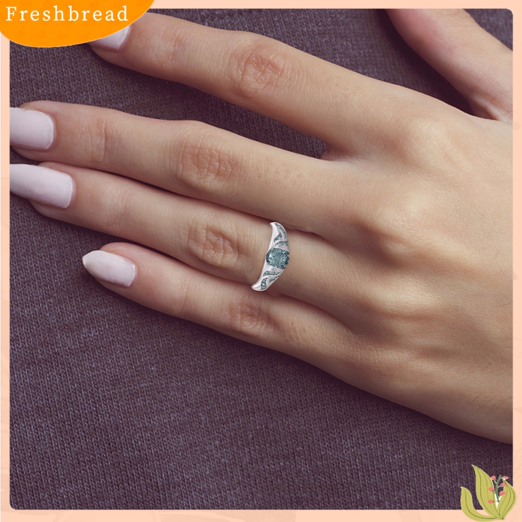 &lt; Freshbread &gt; Cincin Kompak Halus Halus Tahan Lama Cincin Permata Alloy Untuk Hari Valentine