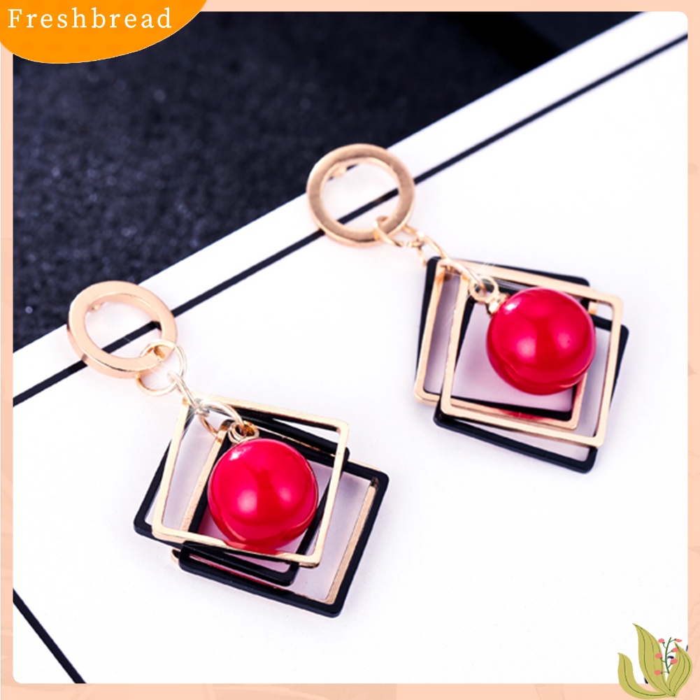 &lt; Freshbread &gt; Fashion Wanita Bentuk Karangan Bunga Lucu Multicolor Alloy Ear Stud Earrings Perhiasan Hadiah