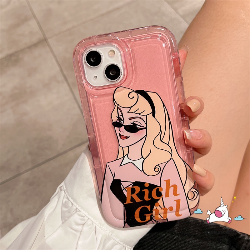 Casing Kartun Realme C53 9i 7i 6i 5c35 C15 5i 5s C55 C33 C12 C25 C21Y C11 C30 C20 C3 C1 C2 C25s C30s C17 C25Y C20A Lucu Cute Disney Princess Airbag Shockproof Soft Phone Cover