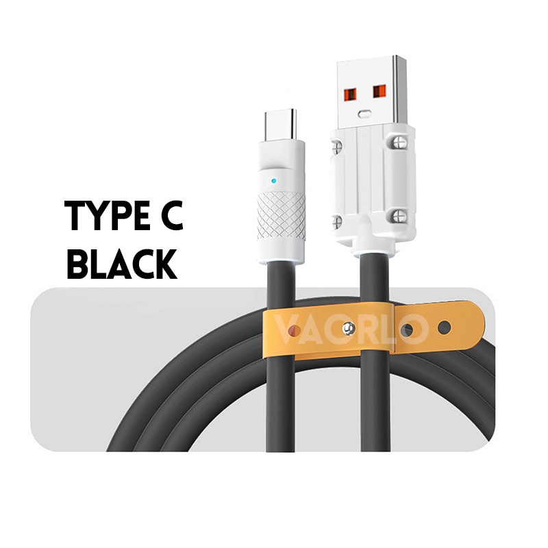 Kabel Pengisian Cepat USB Protection Charge Cable USB to Type C Micro Cable TPE Silicone Kabel Charge Cepat Untuk Xiaomi