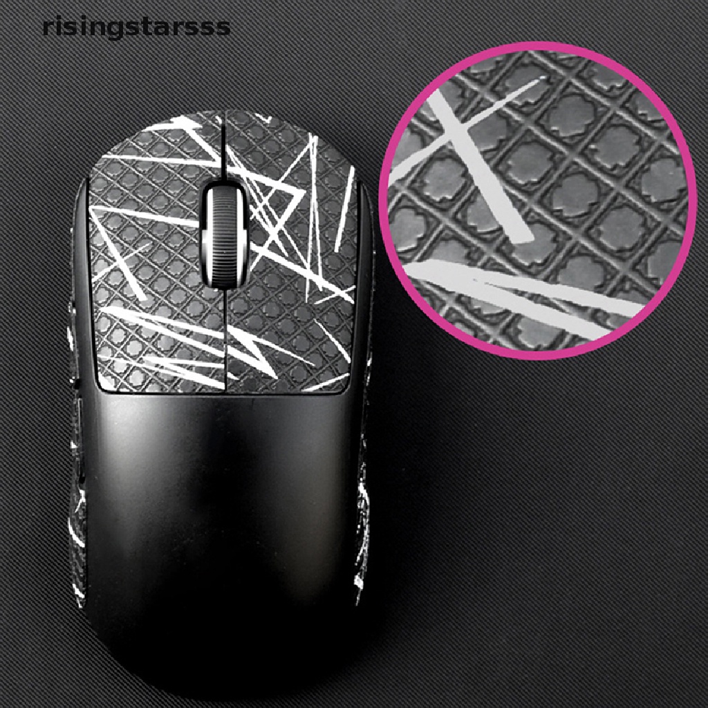 Rsid Span-new Mouse Grip Tape Skate Handmade Stiker Non Slip Kulit Cicak Hisap Keringat Untuk Logitech G502 Hero PC Gamer DIY Tanpa Mouse Jelly