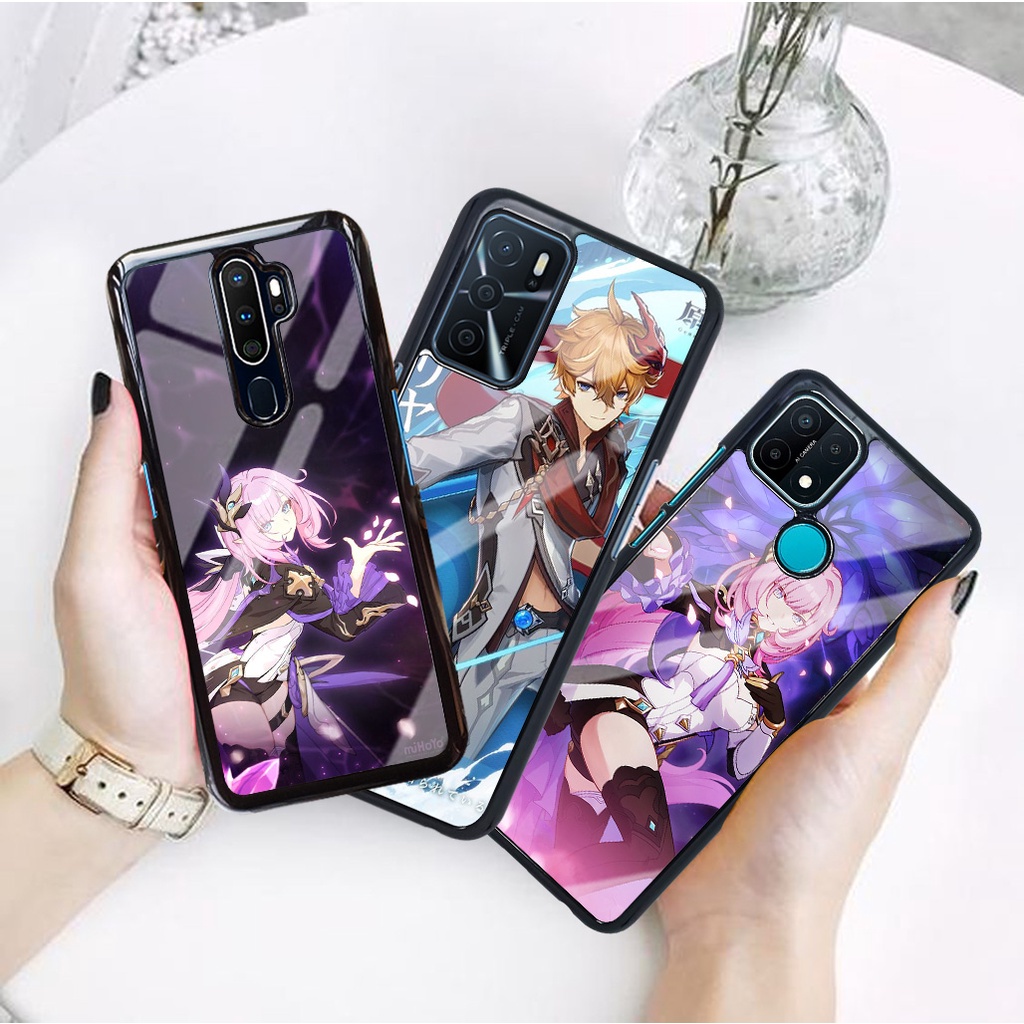 (OS12) Case Glossy Kilau Oppo A15 A15S A16 A52 A53 A54 A31 A9 A91 A92 A5 A9 2020 - Casing Hp Anime G