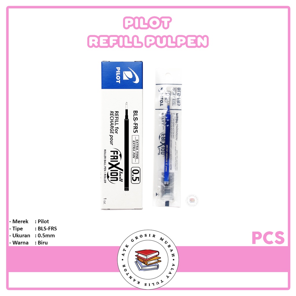 

PILOT - Refill Isi Pulpen Frixion Pilot 0.5 Biru - Pcs