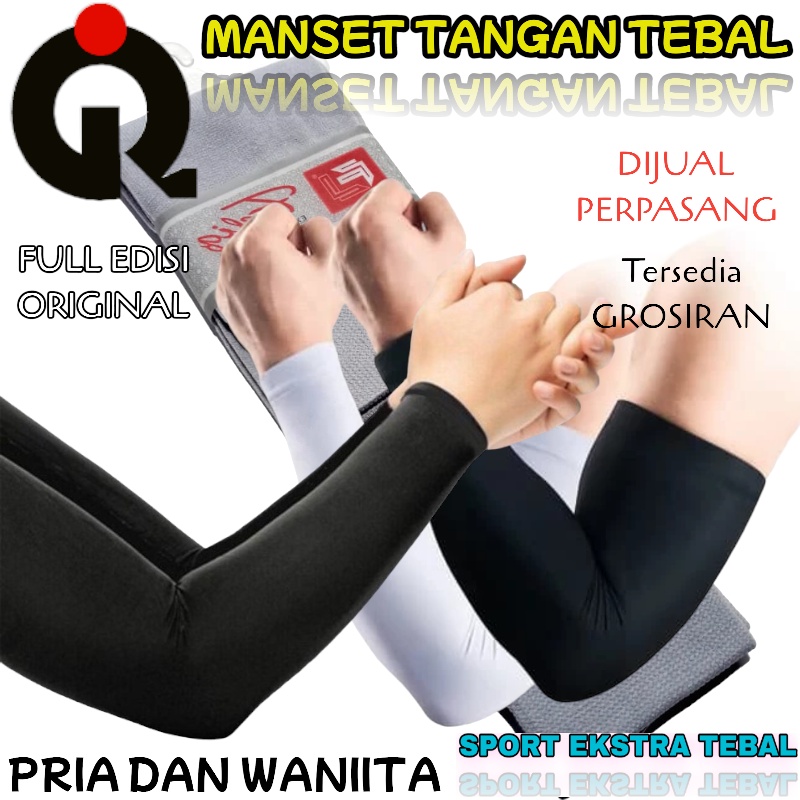 Iltanaqstore, Manset Tangan Tebal Berkualitas/ Mangset Tangan Polos/ Sarung Lengan/ Manset Tangan Muslimah/ Manset Tangan Abu Muda